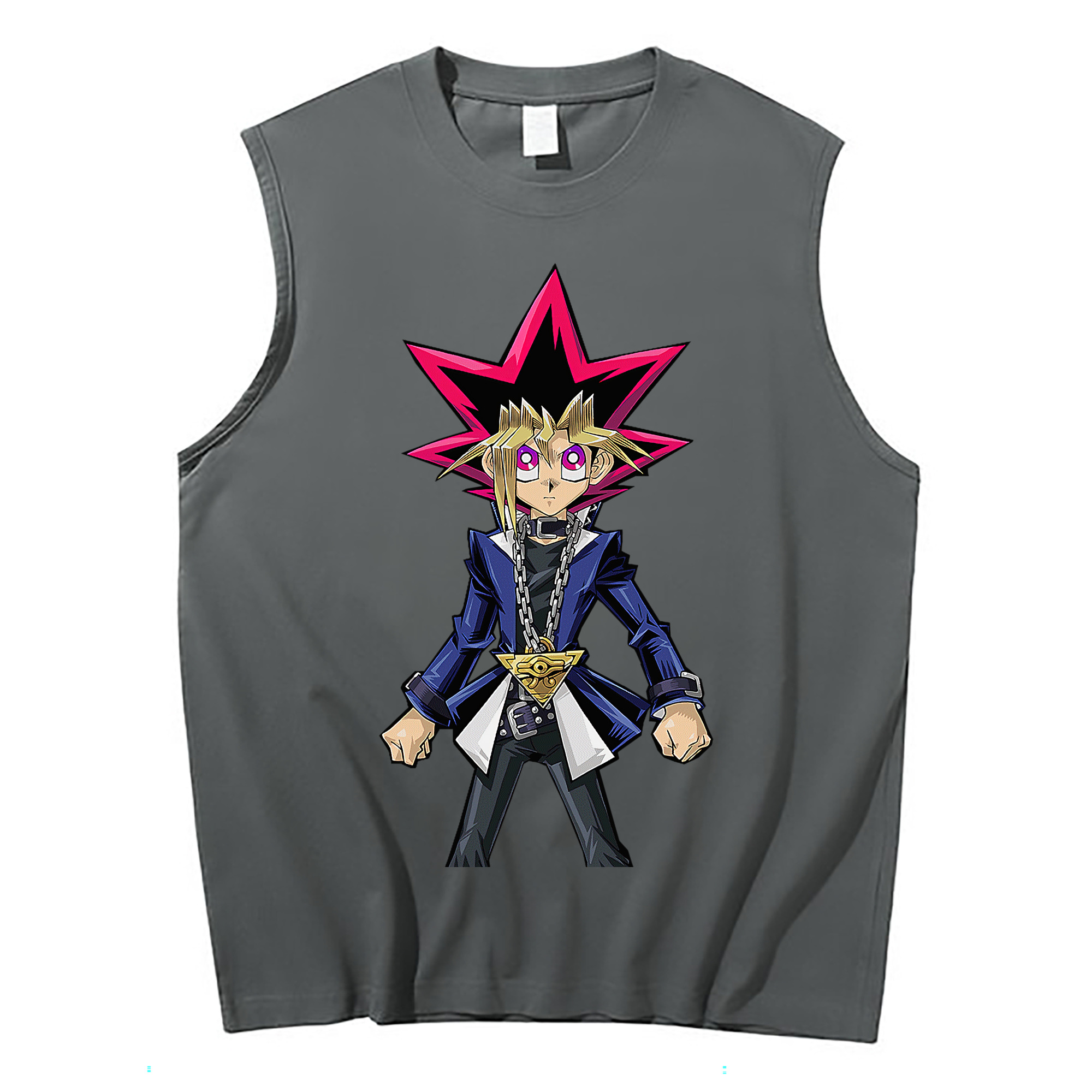 （画像用） 遊☆戯☆王 Yu-Gi-Oh! コットン100％タンクトップ（フロントプリント）